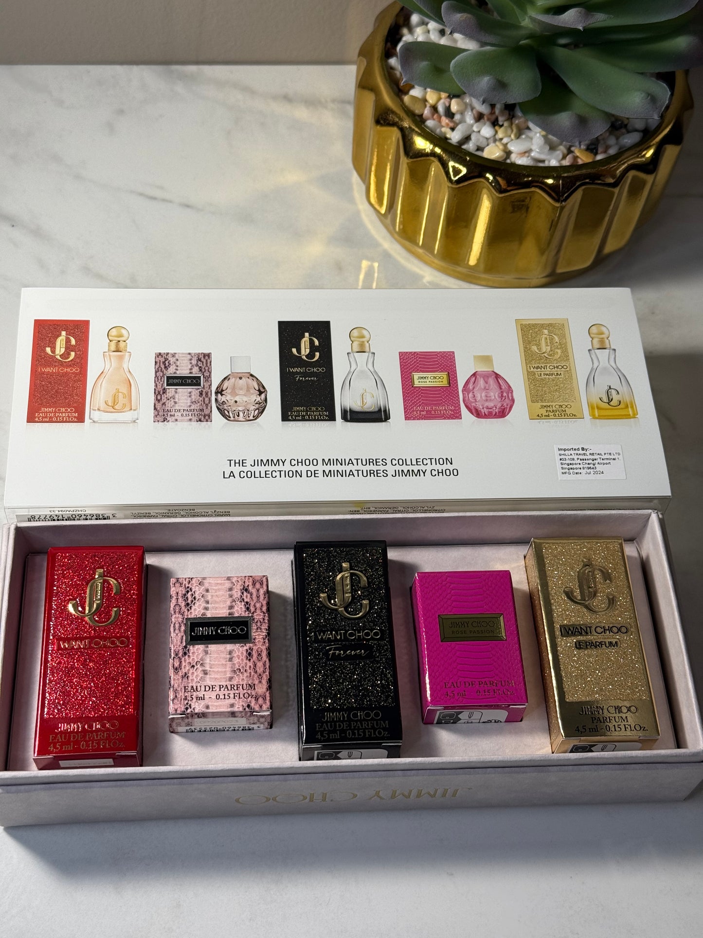 Jimmy choo gift set miniature