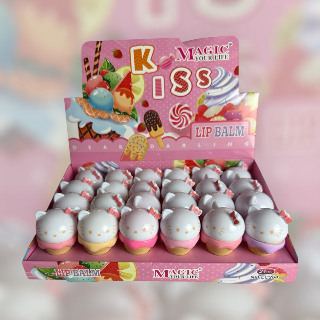 Lip balm color changing