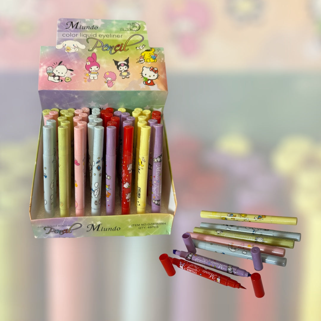 Color eyeliner double side (48 pcs)