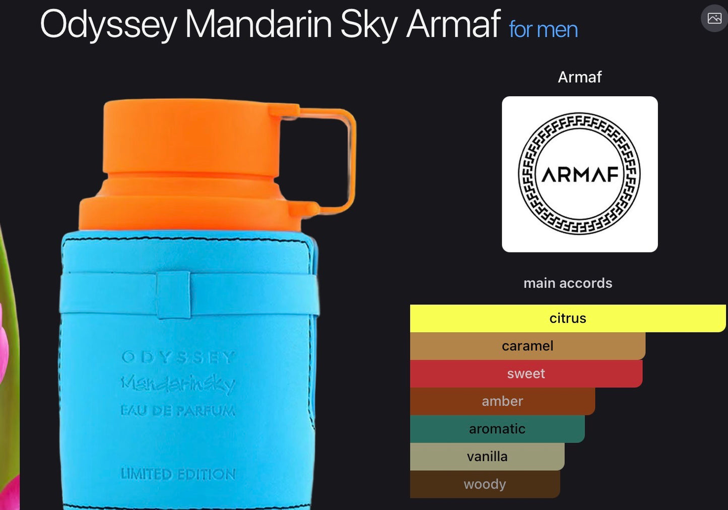 ARMAF Odyssey Mandarin sky (men’s)