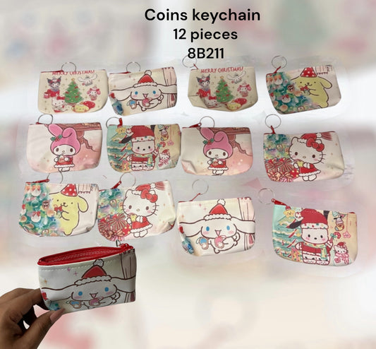 HELLO KITTY COIN KEYCHAINS