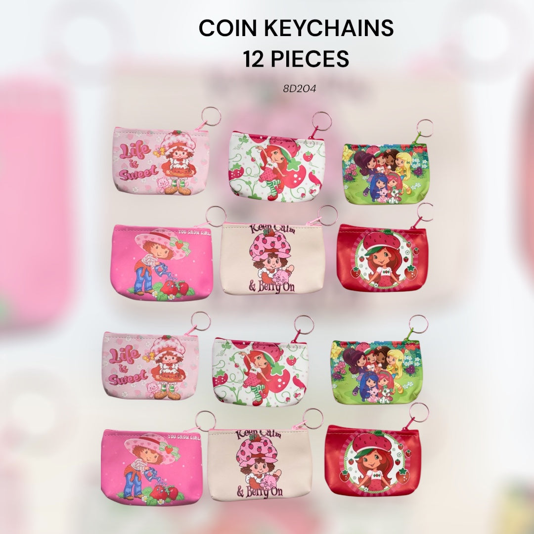 STRAWBERRY SHORTCAKE COIN KEYCHAIN