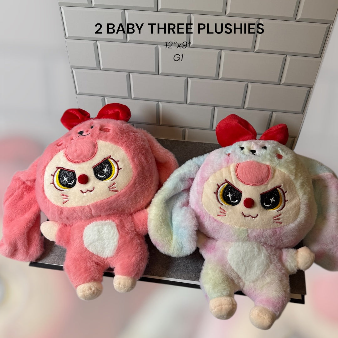 2 PLUSHIES BABY THREE