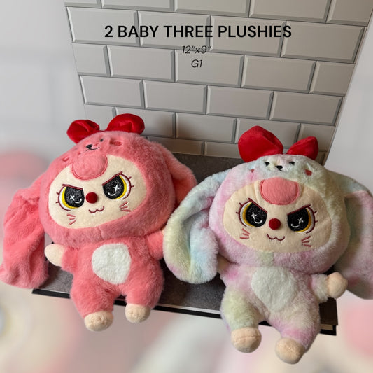 2 PLUSHIES BABY THREE