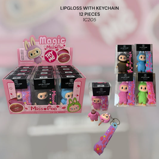Keychain with a lipgloss